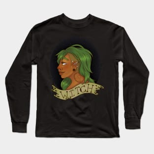 Green Witch Long Sleeve T-Shirt